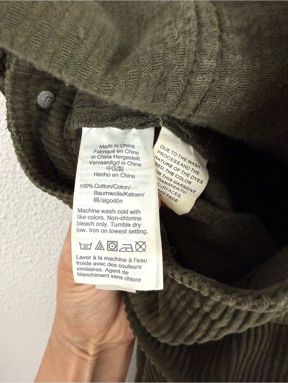 Madewell Corduroy Straight Leg Bib Overalls Medium - Picture 10 of 10